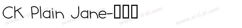 CK Plain Jane字体转换